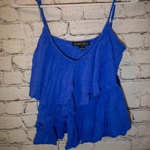 Double zero blue‎ blouse size L